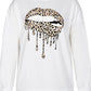 Graphic Dropped Shoulder Round Neck Sweatshirt