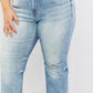 Judy Blue Natalie Full Size Distressed Straight Leg Jeans