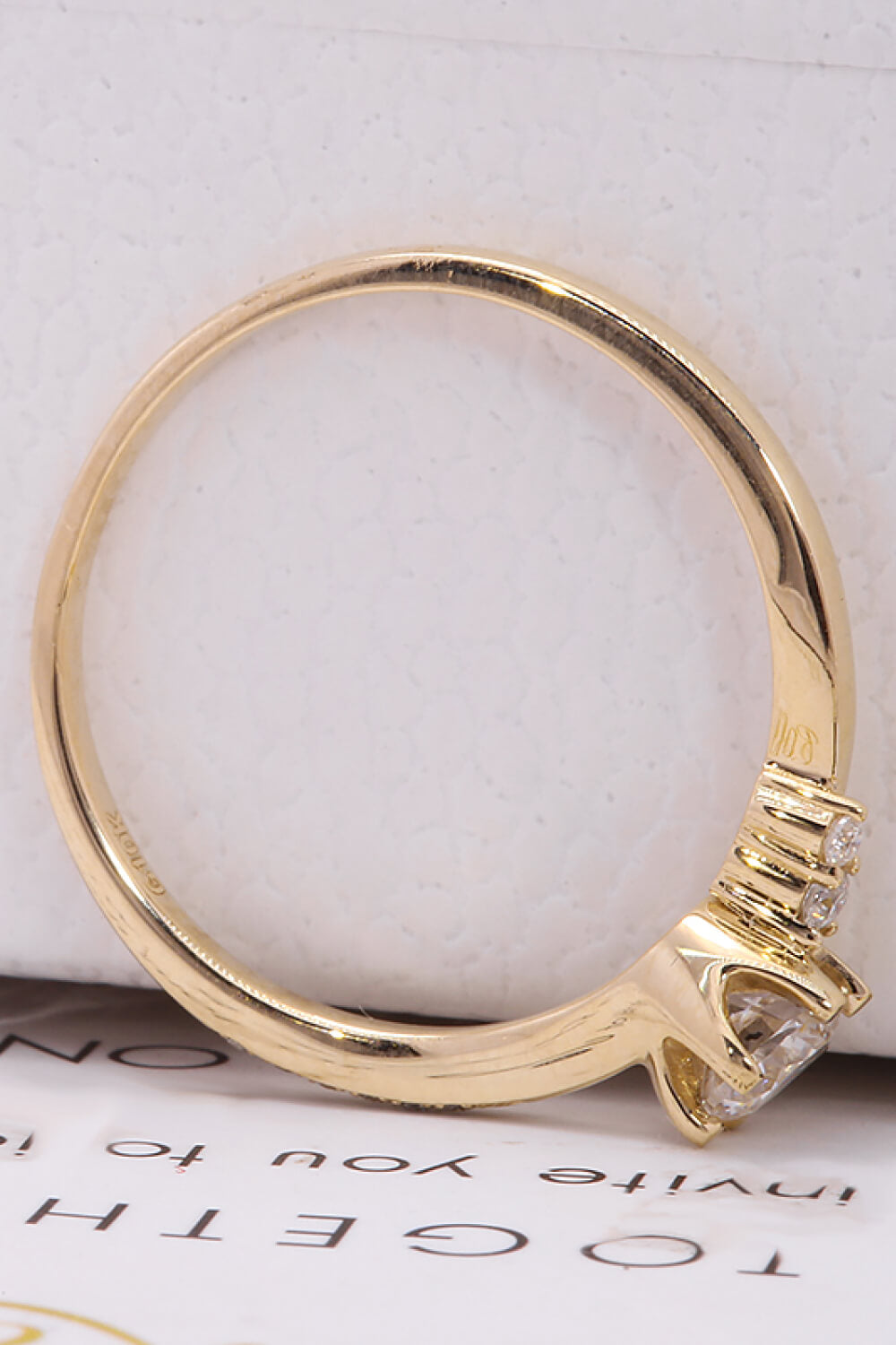 18K Gold 0.5 Carat Lab-Grown Diamond 6-Prong Ring