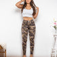 Full Size Camouflage Buttoned Leggings