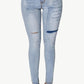 Acid Wash Ripped Skinny Jeans