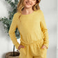 Girls Elastic Waist Long Sleeve Romper with Pockets