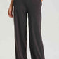 Straight Leg Sports Pants with Pockets