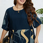 Plus Size Printed Half Sleeve Top