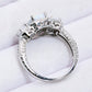 925 Sterling Silver Square Opal Ring
