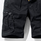 Graphic Drawstring Waist Cargo Shorts
