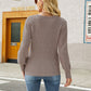 Long Sleeve Rib-Knit Sweater
