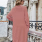 Open Front Pocket Duster Cardigan