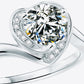 1 Carat Moissanite Heart Ring