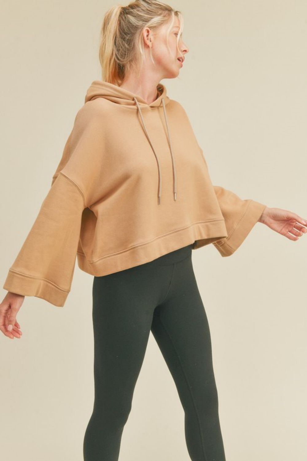 Kimberly C Full Size Drawstring Dropped Shoulder Hoodie
