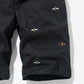 Bee Embroidery Belted Shorts