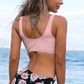 Crisscross Drawstring Detail Bikini Set