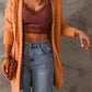 Cable-Knit Open Front Sweater Cardigan