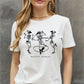 Simply Love Full Size FOREVER COWGIRL Dancing Skeleton Graphic Cotton Tee