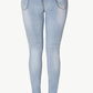 Acid Wash Ripped Skinny Jeans