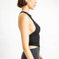 Halter Neck Ribbed Cropped Top