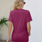 V-Neck Crisscross Short Sleeve Tee