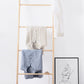 Buttoned Round Neck Short Sleeve Linen Tee