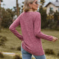 Full Size Ribbed Square Neck Long Sleeve T-Shirt