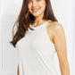 Zenana Sweet & Simple Full Size Halter Neck Tank in Ivory
