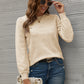 Eyelet Puff Sleeve Sweater