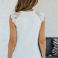 Lace Yoke Round Neck Tank
