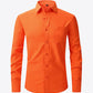 Button-Up Long Sleeve Pocket Collared Shirt