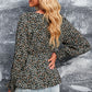 Floral Deep V Tied Peplum Top