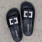 Weeboo Crystal Skies Rhinestone Buckle Slide Sandals
