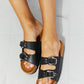 Forever Link Sitting Seaside Cork Buckle Slide Sandal