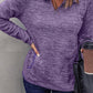 Heathered Quarter-Zip Sweatshirt