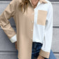 Color Block Button Down Shirt