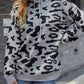 Leopard Drawstring Hooded Sweater