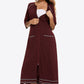 Zip Up Slit Night Dress with Pockets