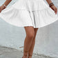 Smocked Waist Frill Trim Skirt