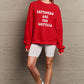 Simply Love Full Size LEFTOVERS ARE FOR QUITTERS Graphic Sweatshirt