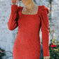 Ribbed Tie-Back Sweater Dress