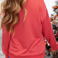 THANKFUL GRATEFUL BLESSED Graphic Dropped Shoulder Sweatshirt