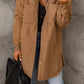 Snap Down Side Slit Jacket with Pockets