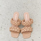 Forever Link Double Braided Strap Mule Heels