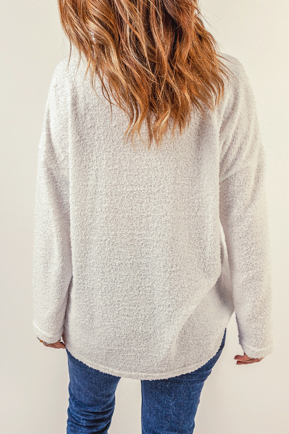 Plush Button Down Collared Jacket