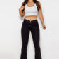 Buttoned Flare Jeans