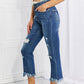 RISEN Full Size Undone Chic Straight Leg Jeans