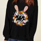 HOPPY EASTER Graphic Dropped Shoulder Sweatshirt