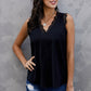 Eyelash Lace V-Neck Tank Top