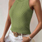 Round Neck Sleeveless Knit Top