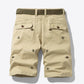 Bee Embroidery Belted Shorts
