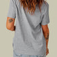 Distressed Round Neck Tee