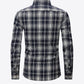 Plaid Button-Front Long Sleeve Shirt with Pockets