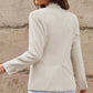 One-Button Flap Pocket Blazer